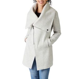 NWOT Smartwool Anchor Line Sherpa Asymmetrical Coat in Ash Grey